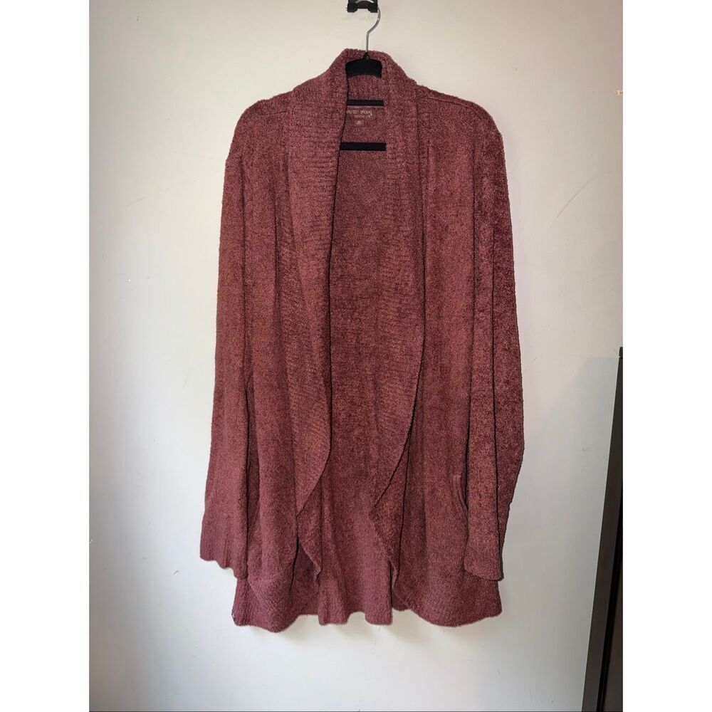BAREFOOT DREAMS CozyChic Lite Circle Lounge Cardigan Rosewood plus size 2X